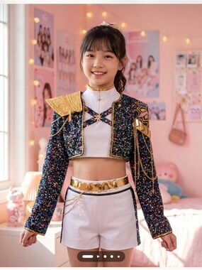 K-Pop Rumi’s Costume – High Quality Sparkly Sequins